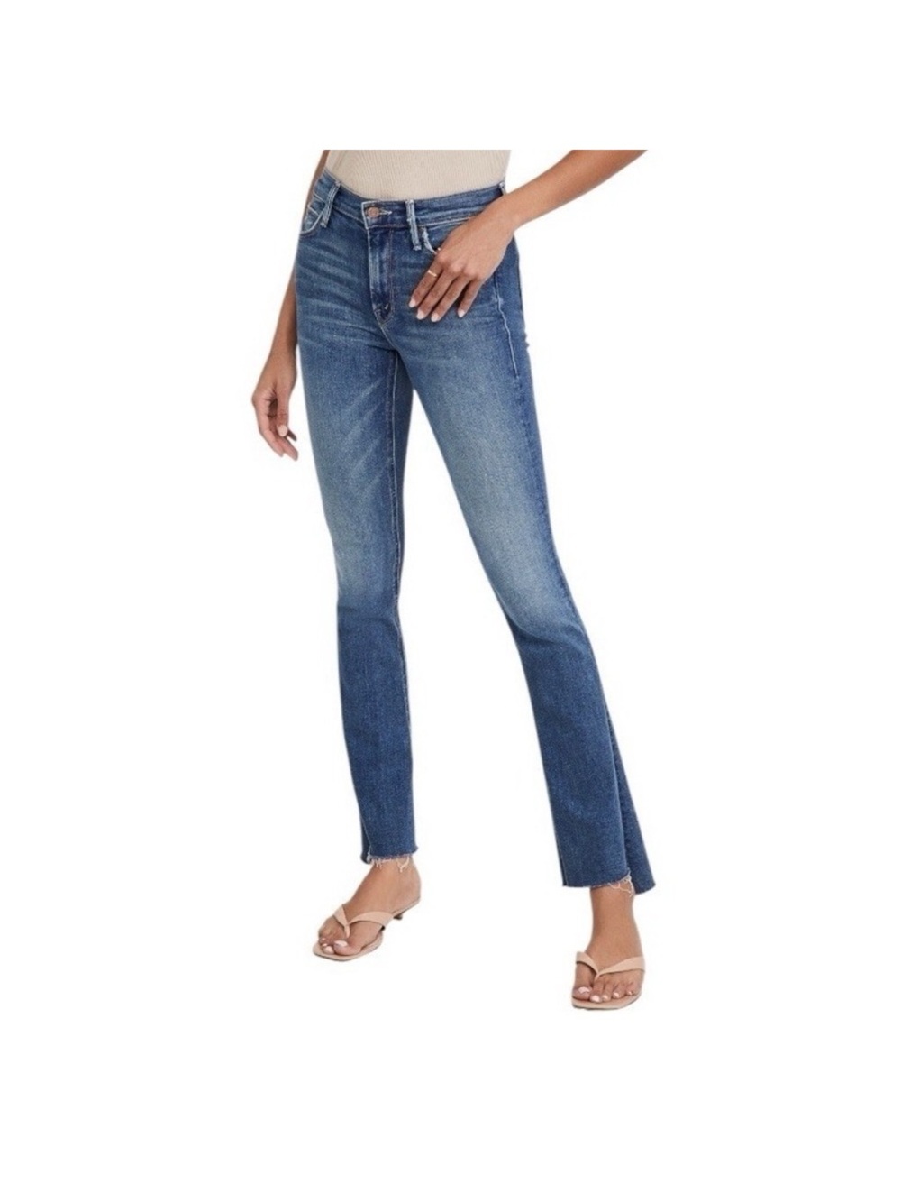 MY26 Mother The Runaway Step Fray Leaps and Bounds Jeans